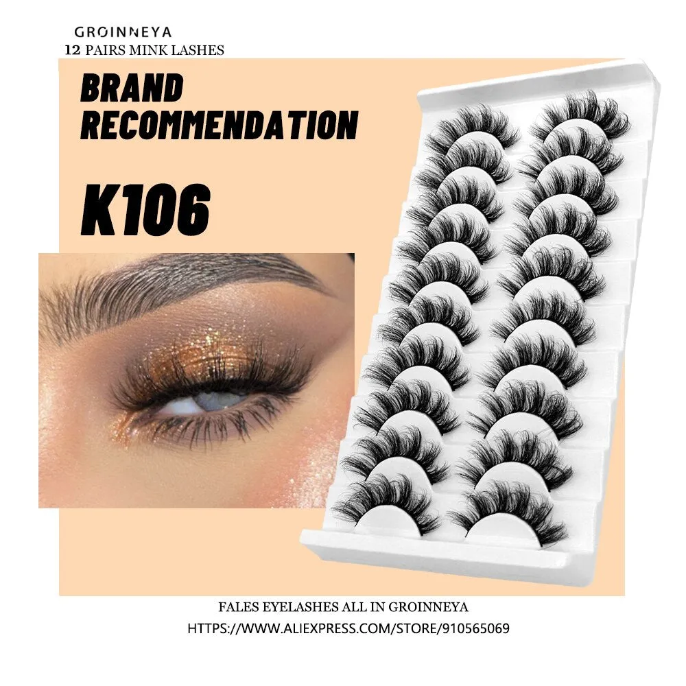 Beauty 3D Faux Mink Lashes Fluffy Soft Wispy