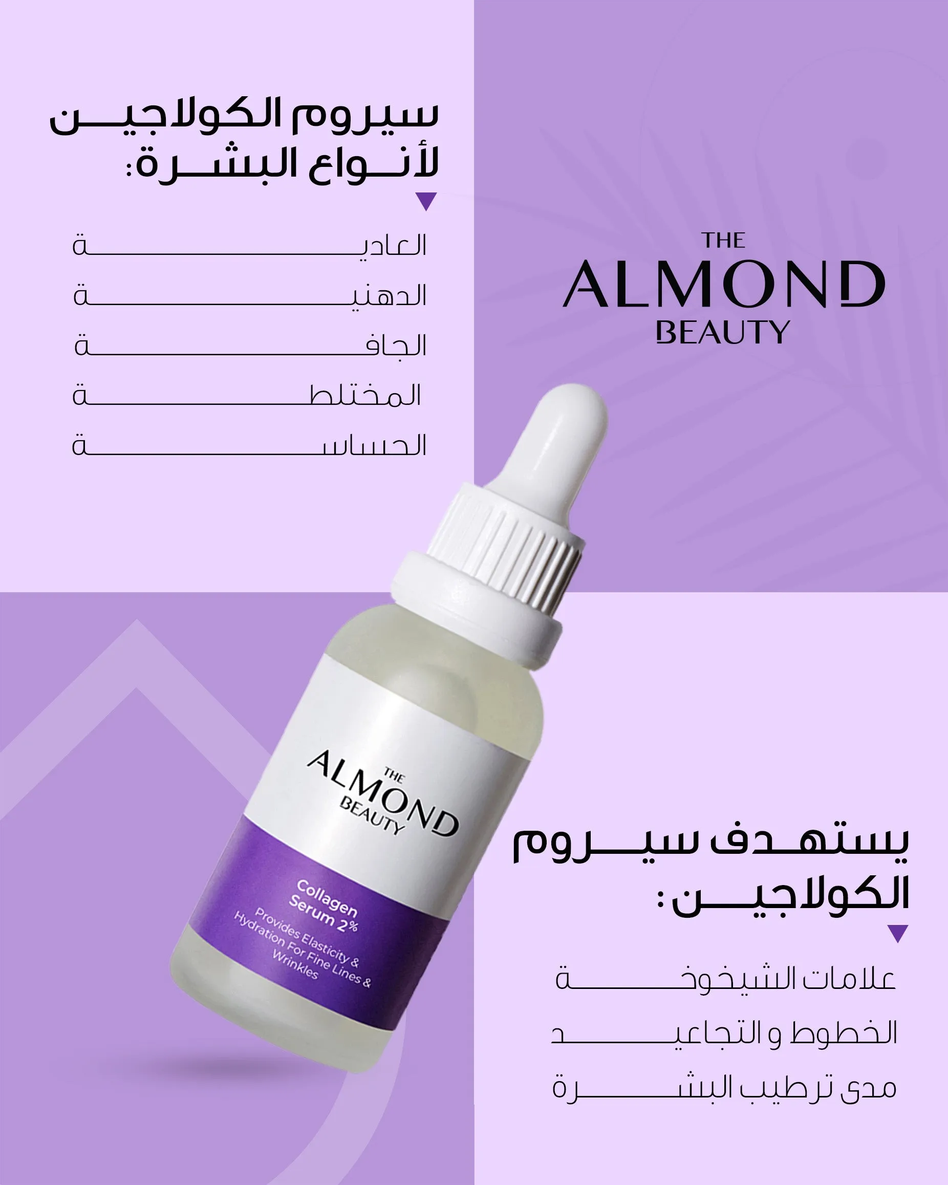 Collagen Serum 2% Provides Elasticity & Hydration For Fine Lines & Wrinkles