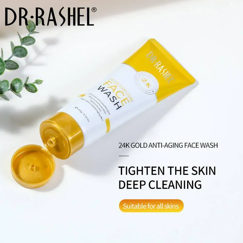 DR RASHEL Product New 24K Gold Anti-Aging Face Wash 100g DRL- 1636