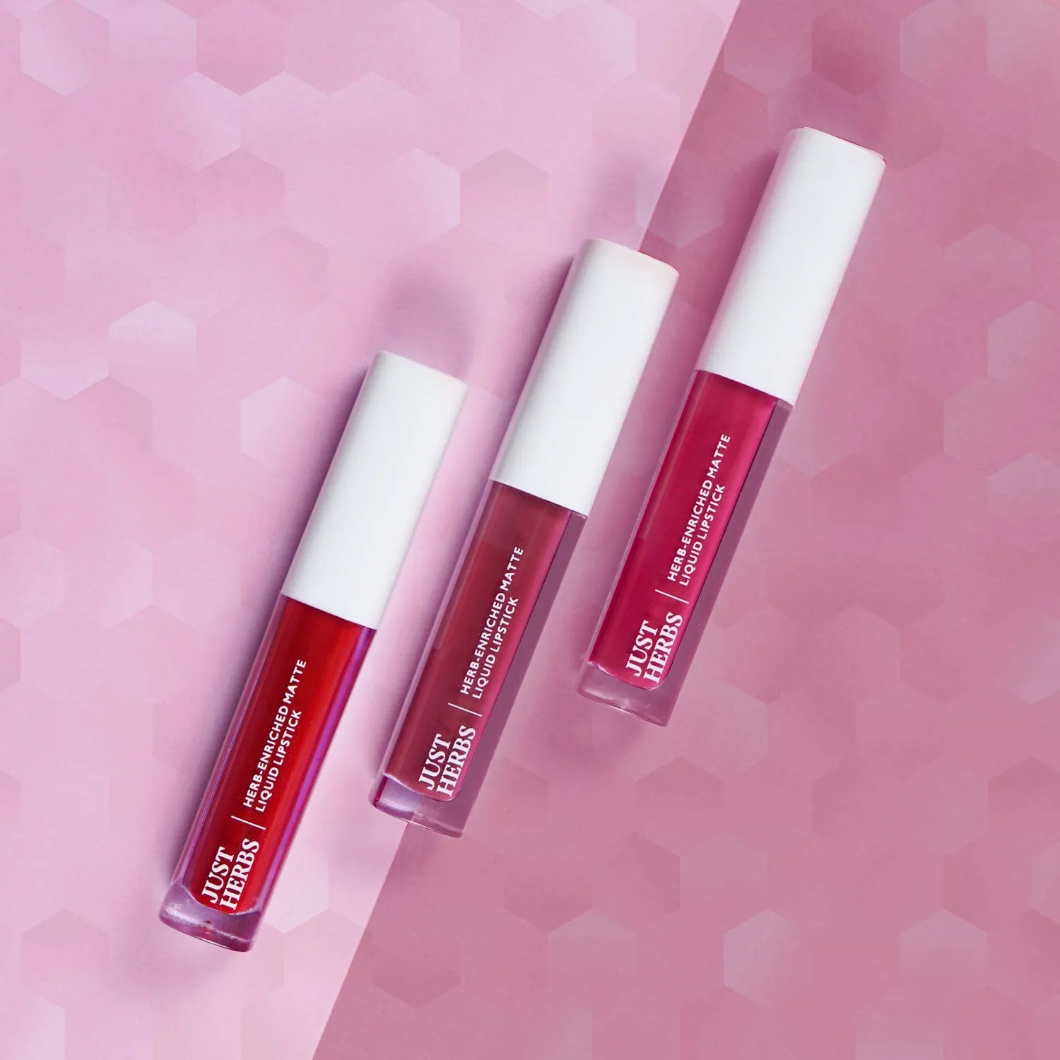 Full-Size Herb Enriched Matte Liquid Lipstick Kit - Set of 3 (6ml)