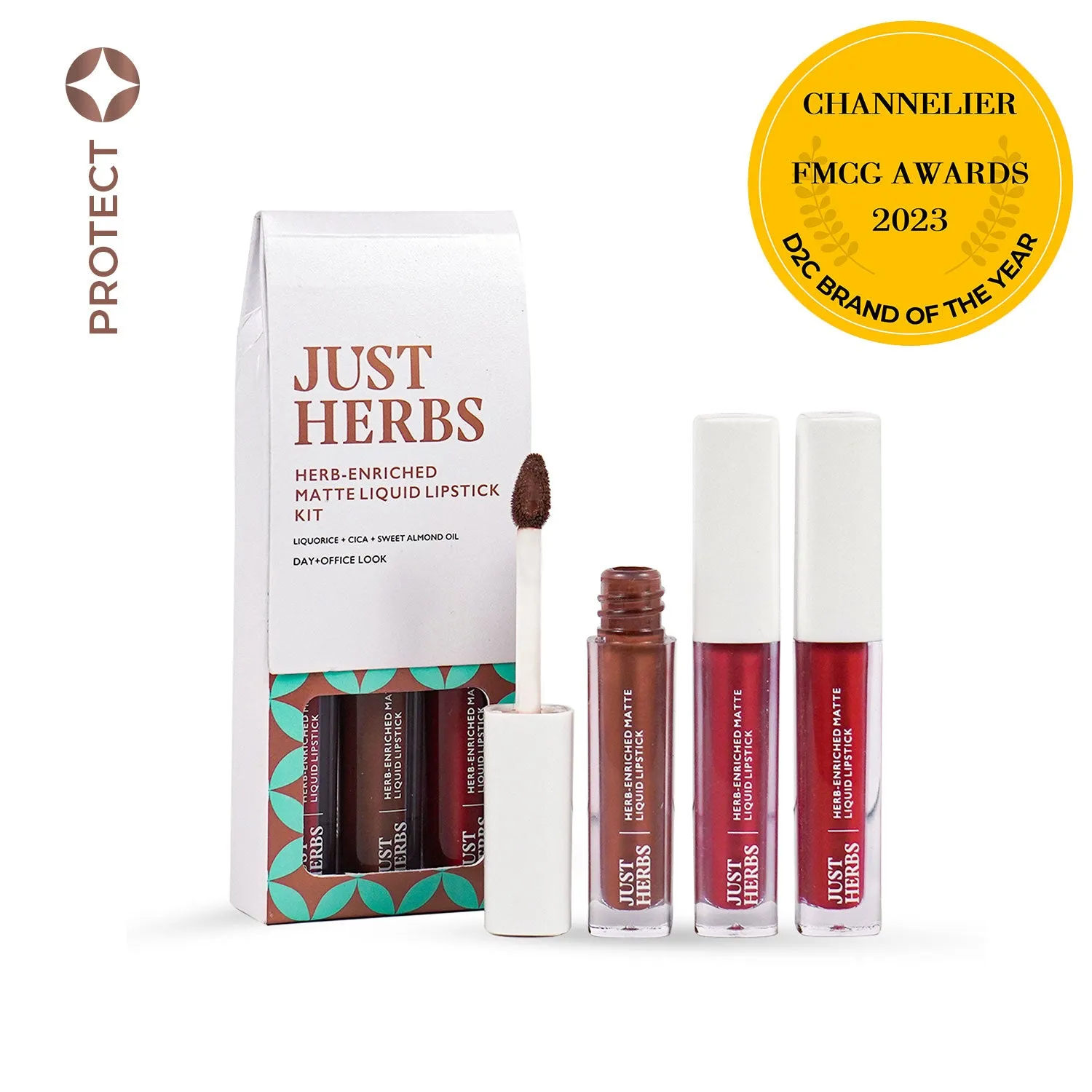 Full-Size Herb Enriched Matte Liquid Lipstick Kit - Set of 3 (6ml)