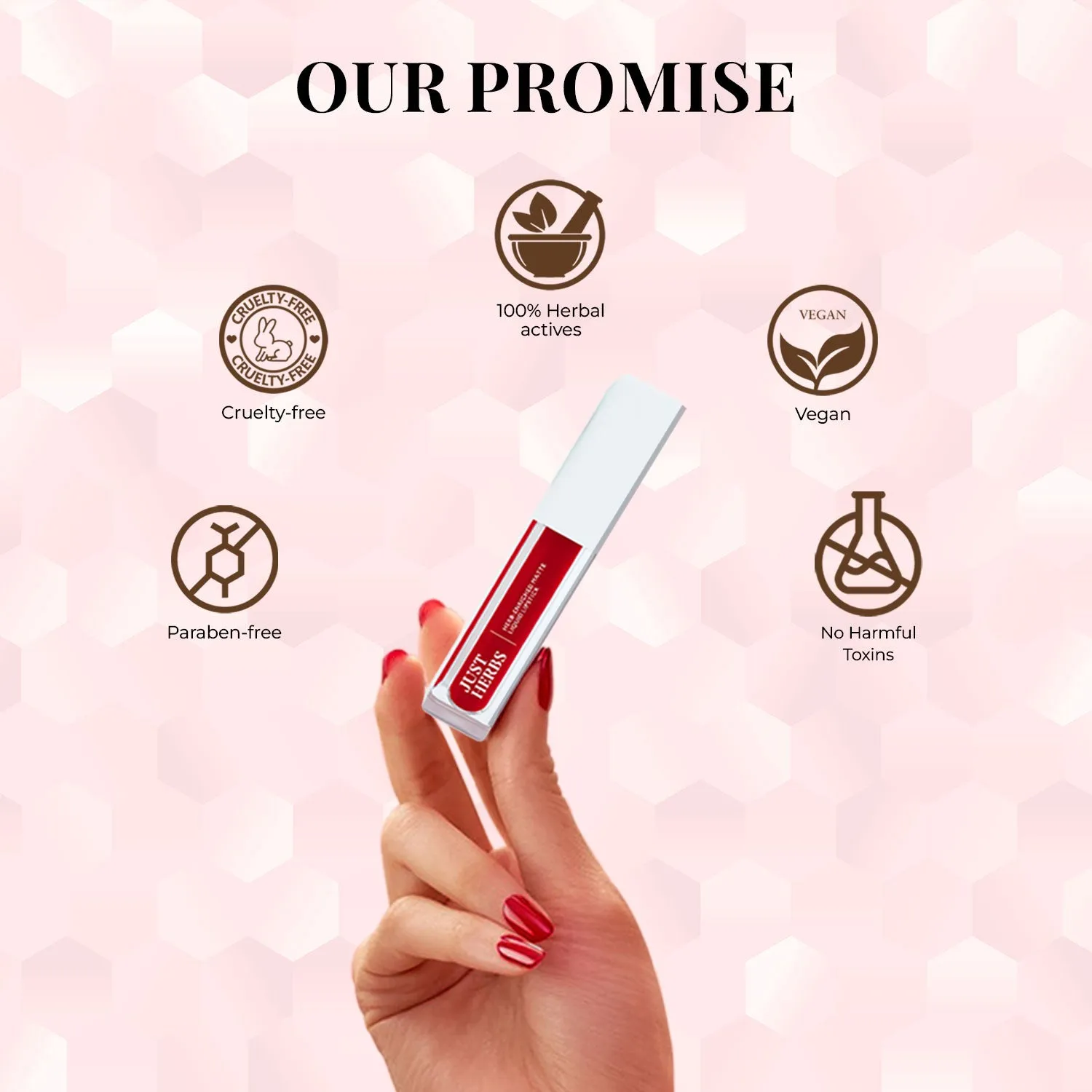 Full-Size Herb Enriched Matte Liquid Lipstick Kit - Set of 3 (6ml)