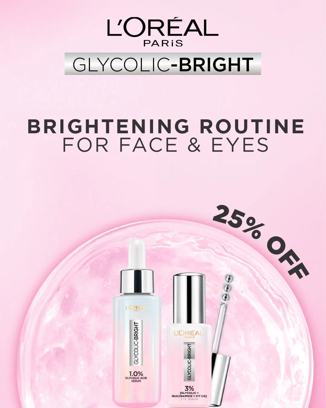 Glycolic Bright Glowing Face Serum & Eye Serum Duo