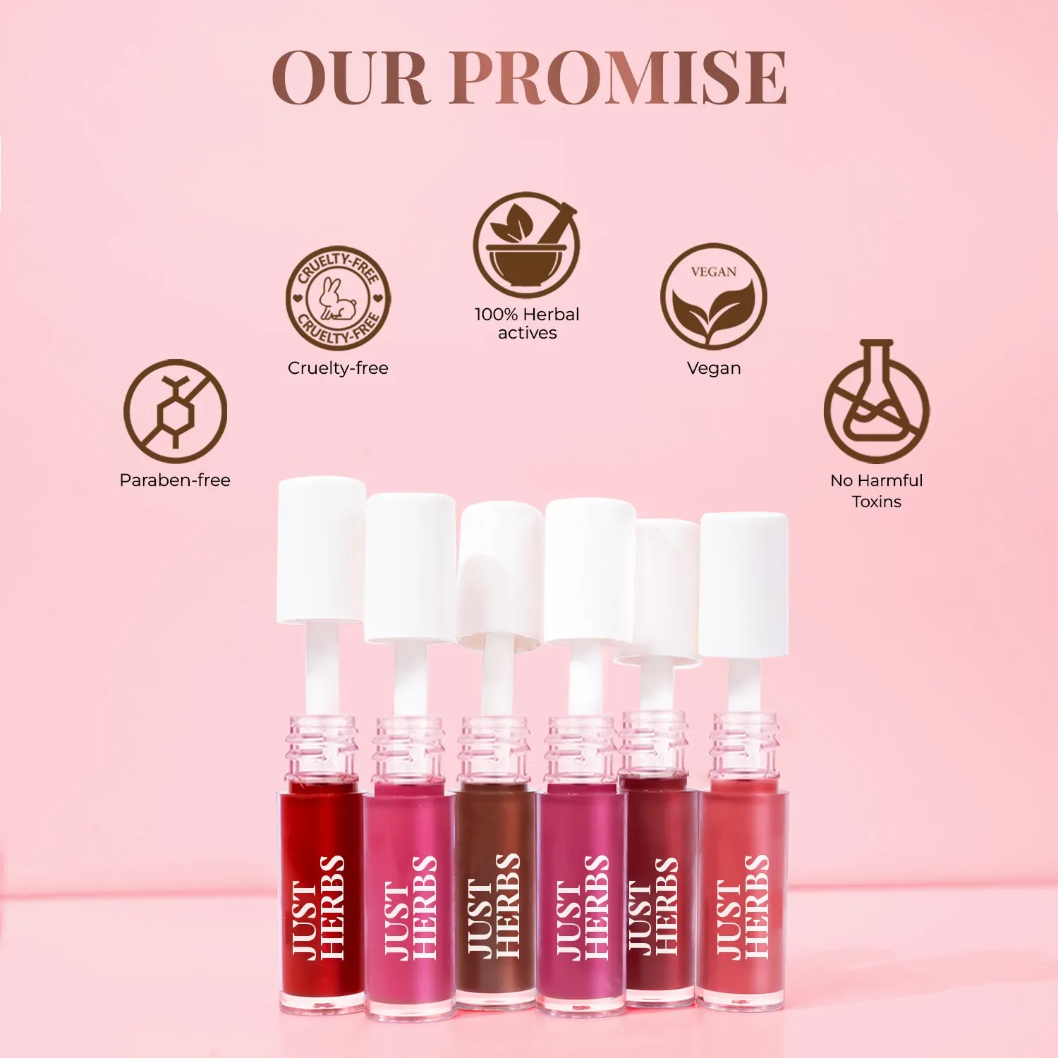 Herb Enriched Matte Liquid Lipstick Kit- Set of 5