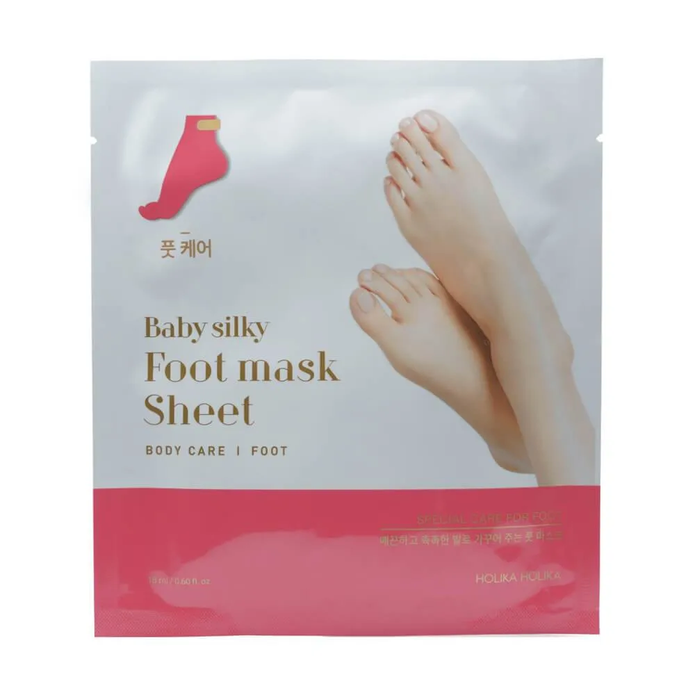 HOLIKA HOLIKA - BABY SILKY FOOT MASK SHEET 1pair 18ml