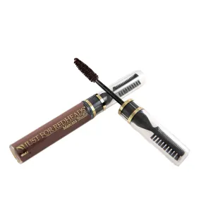 Just For Redheads Mascara Studio - Lashes Volumizer for Women With Dual-Ended Lash Comb and Brush - Lengthening & Defining Lashes, Smudge-Proof, Water Resistant - Made in the USA (GingerAuburn)
