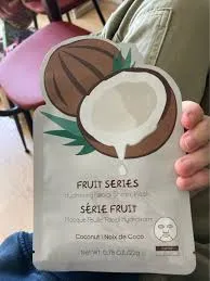Pack Of 3 | MINISO Fruit Series Facial Sheet Masks(Coconut)