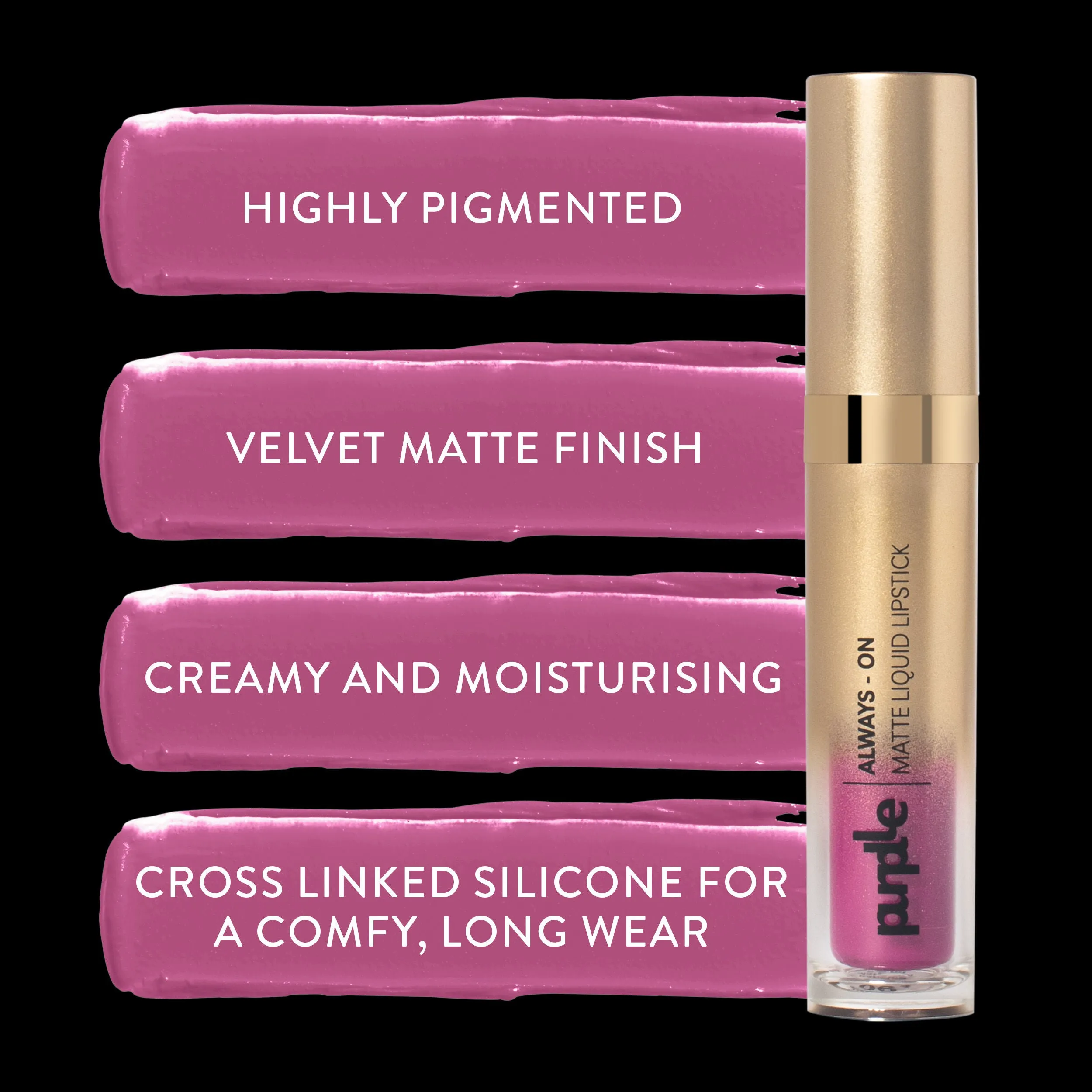 Purplle Always - On Matte Liquid Lipstick - Silly Sangria 07 (6.5ml)
