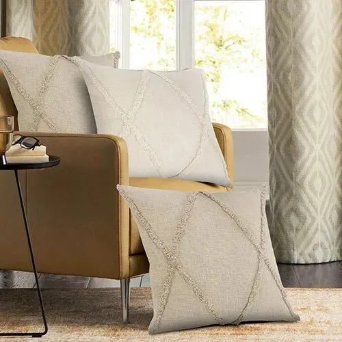 Refreshing Ivory  LR07324 Throw Pillow