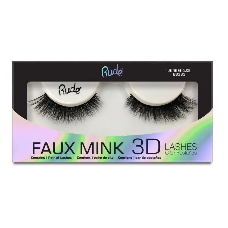 RUDE Faux Mink 3D Lashes - Je Ne Se Quoi